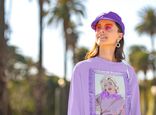 Load image into Gallery viewer, Marilyn Lavender Hugs Unisex Sweatshirt