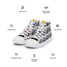Load image into Gallery viewer, Norma Jeane Pop Art Men’s high top canvas shoes