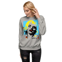 Load image into Gallery viewer, Marilyn Monroe Tiffany Blue Pop Art Fleece Pullover