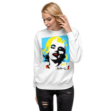 Load image into Gallery viewer, Marilyn Monroe Tiffany Blue Pop Art Fleece Pullover