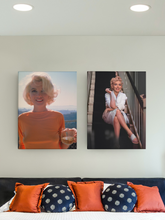 Load image into Gallery viewer, Marilyn Monroe White Robe Canvas Print