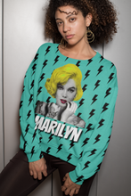 Load image into Gallery viewer, Marilyn Monroe Thunder Pop Art Emoji Unisex Sweatshirt