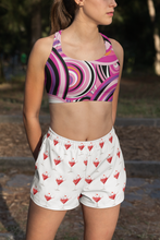 Load image into Gallery viewer, INHOLLYWOODLAND "Cherry Cosmopolitan" Luxury Shorts Women's Short Shorts