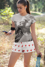 Load image into Gallery viewer, INHOLLYWOODLAND "Cherry Cosmopolitan" Luxury Shorts Women's Short Shorts
