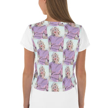 Load image into Gallery viewer, Marilyn Ah Ha! All-Over Print Crop Tee