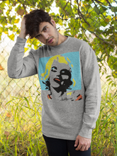 Load image into Gallery viewer, Marilyn Monroe Tiffany Blue Pop Art Fleece Pullover
