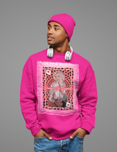 Load image into Gallery viewer, Norma Jeane Queen Of Queens In A Luxurious Pop Art Frame Unisex Sweater