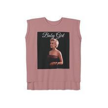 Load image into Gallery viewer, Marilyn Monroe Baby Girl Women&#39;s Flowy Rolled Cuffs Tee
