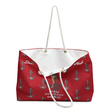 Load image into Gallery viewer, Marilyn Monroe Santa Monica Yacht Club Red Tote Bag
