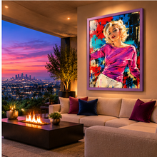 Load image into Gallery viewer, Marilyn Monroe Pop Art Colored Framed Print
