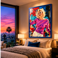 Load image into Gallery viewer, Marilyn Monroe Pop Art Colored Framed Print
