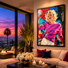 Load image into Gallery viewer, Marilyn Monroe Pop Art Colored Framed Print
