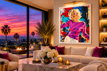 Load image into Gallery viewer, Marilyn Monroe Pop Art Colored Framed Print

