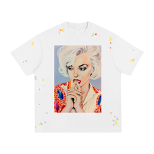 Load image into Gallery viewer, Marilyn Monroe Pop Art Paint Splatter T-Shirt
