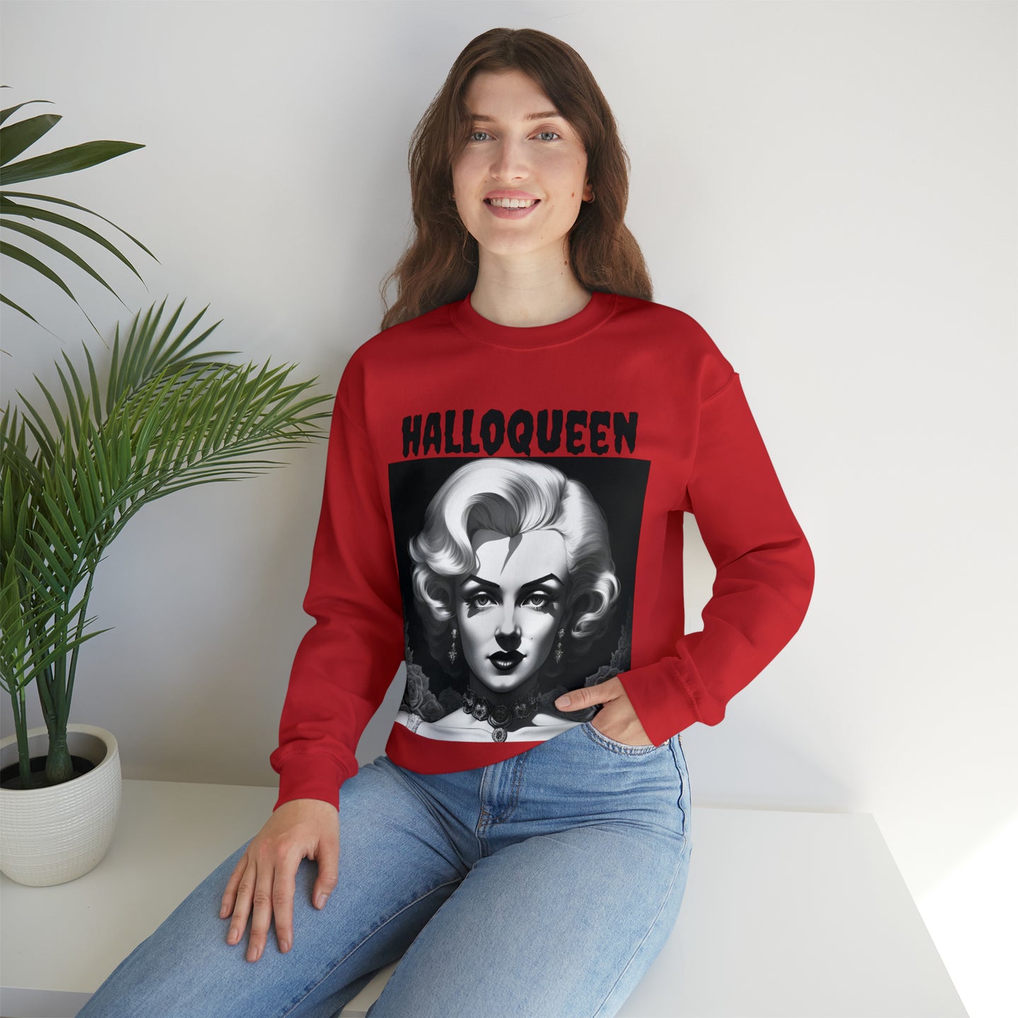 Marilyn Monroe Halloween Sweatshirt, Dracula, Spooky Season, Fall Sweatshirt, Halloween Party Shirt, Halloween Sweatshirt,