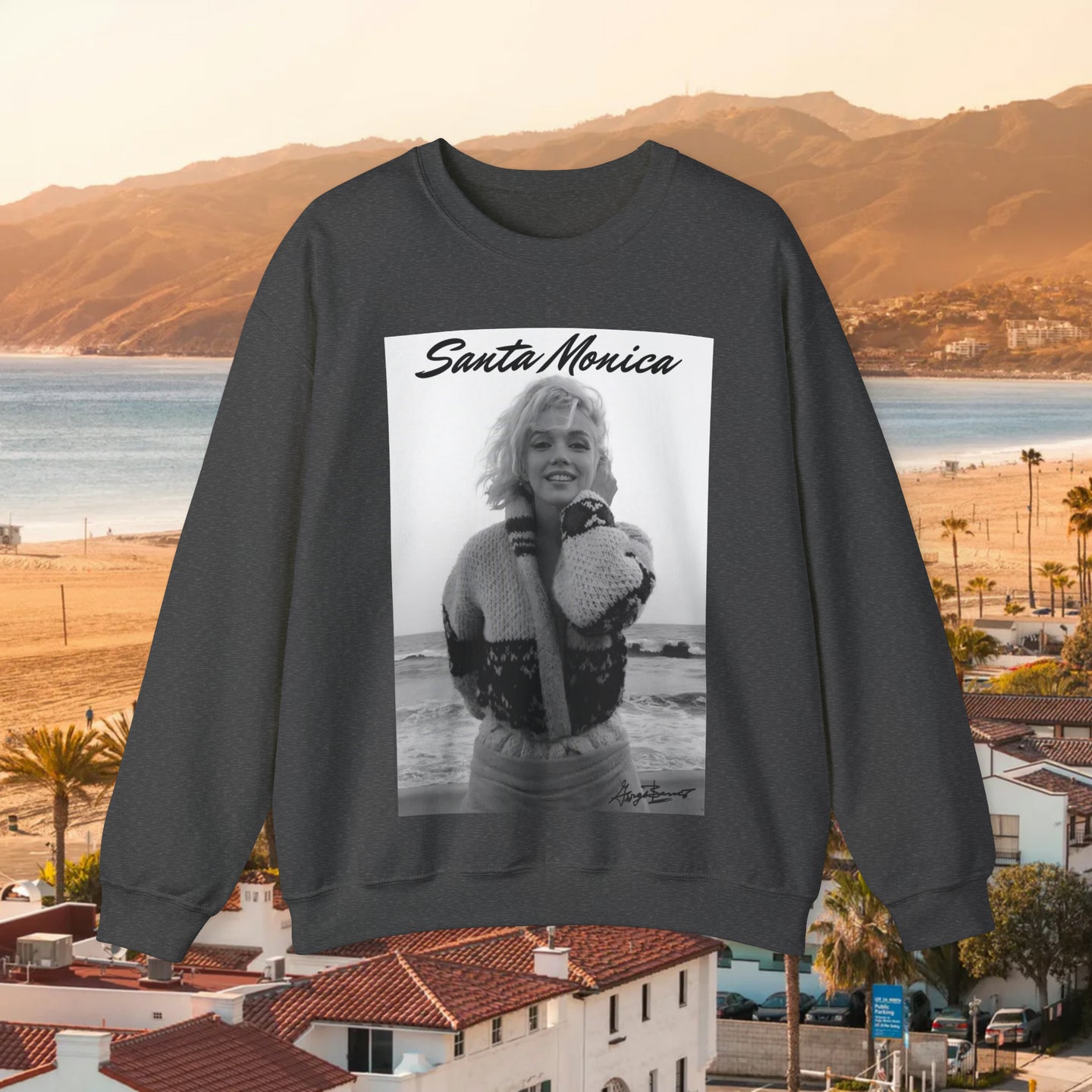 Marilyn Monroe Golden Sands and Endless Beauty Unisex Crewneck Sweatshirt
