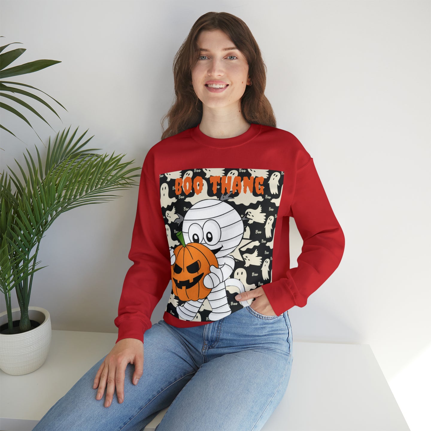 Boo Thang Halloween Sweatshirt, Spooky Sweatshirt, Halloween Gift, Halloween Clothing, Gift for Her