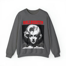 Load image into Gallery viewer, Marilyn Monroe Halloween Sweatshirt, Dracula, Spooky Season, Fall Sweatshirt, Halloween Party Shirt, Halloween Sweatshirt,
