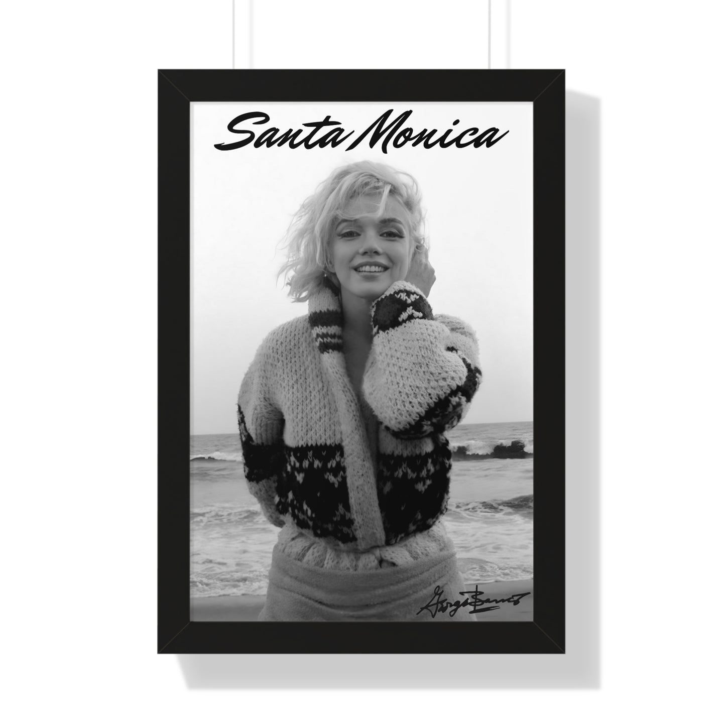 Marilyn Monroe Golden Sands and Endless Beauty Framed Poster