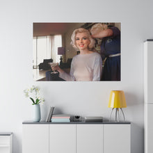 Load image into Gallery viewer, Marilyn Monroe Champagne Please Canvas Print
