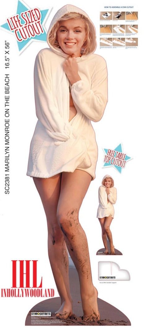 Marilyn Monroe Robe Santa Monica Beach Robe Standees Cutout