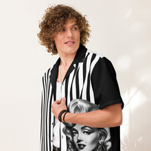Load image into Gallery viewer, Marilyn Monroe Retro Pinstripe Button Up
