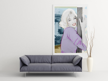 Load image into Gallery viewer, Marilyn Monroe &quot;Lavender&quot; Art Deco Pop Art Canvas Gallery Wrap
