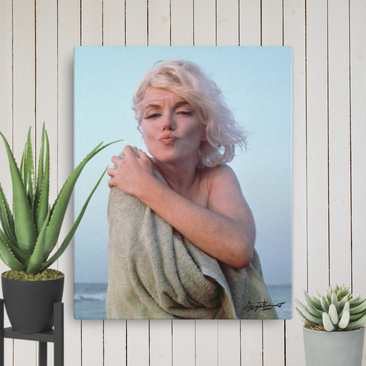 Marilyn Monroe Forever Love Canvas Print