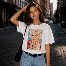 Load image into Gallery viewer, Marilyn Monroe Pop Art Paint Splatter T-Shirt
