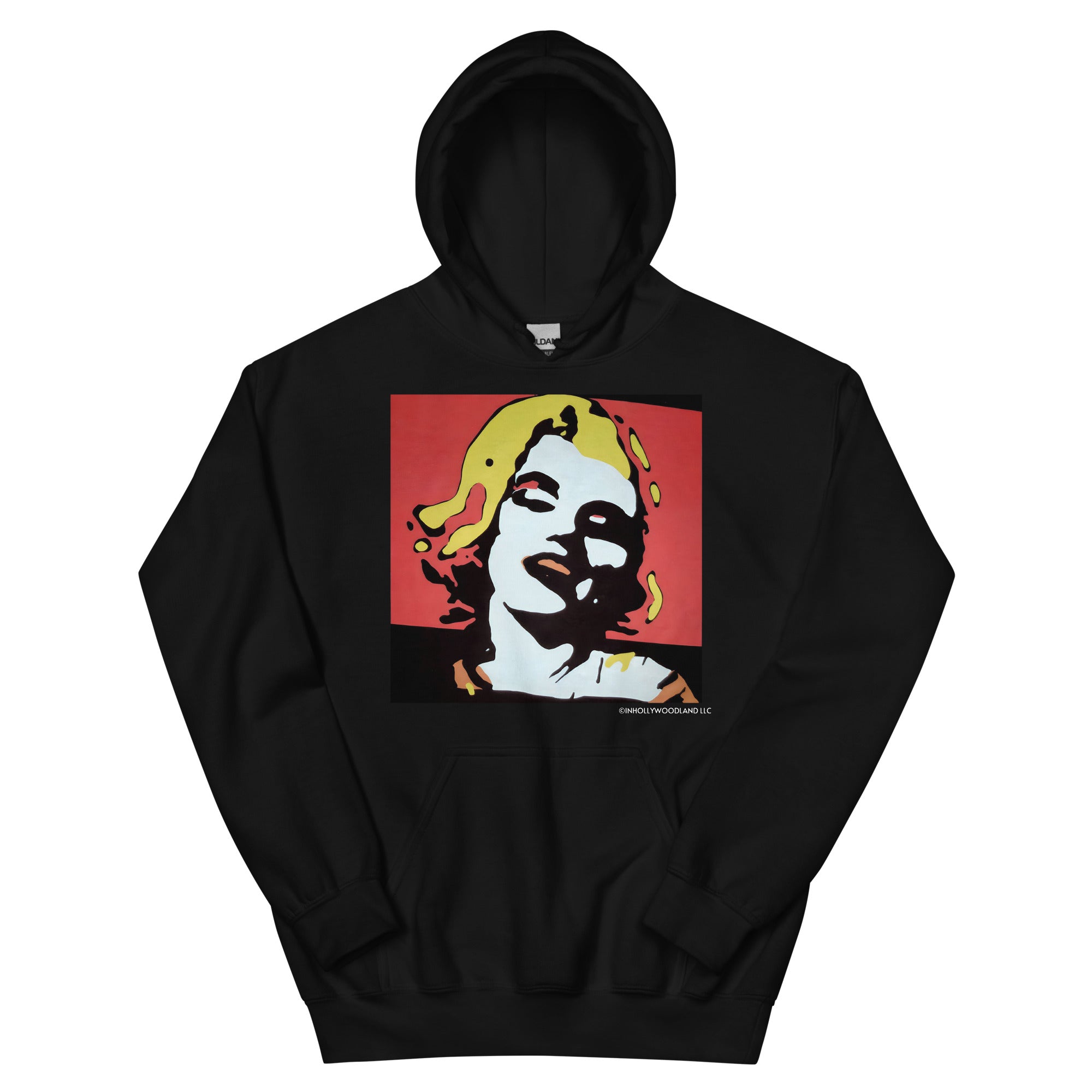 Marilyn Monroe Red Pop Art Unisex Hoodie INHOLLYWOODLAND LLC