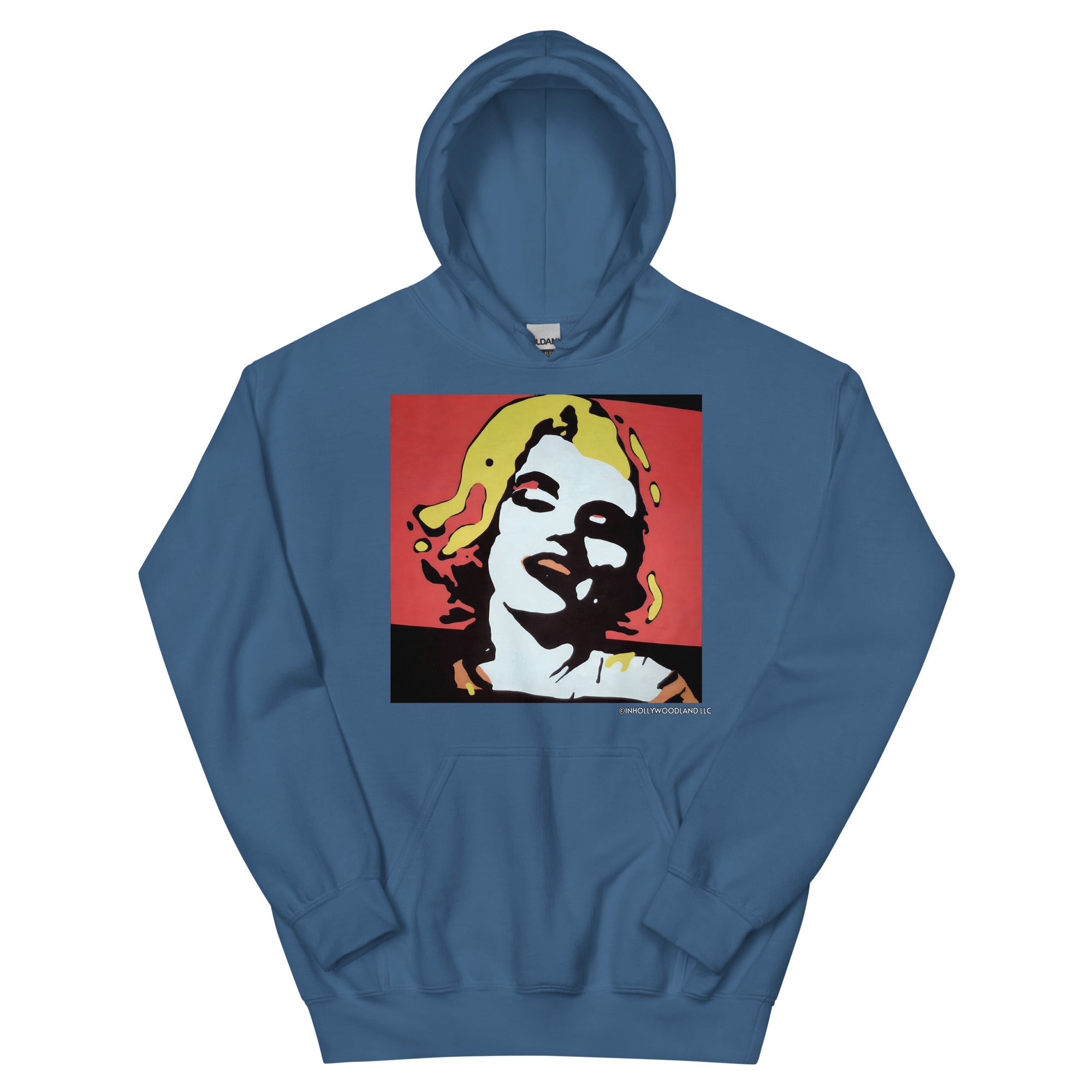 Blue marilyn monroe top hoodie