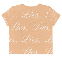 Load image into Gallery viewer, Marilyn Lies, Lies, Lies All-Over Print Crop Tee
