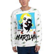 Load image into Gallery viewer, Marilyn Monroe Pop Art Peacock Unisex Sweatshirt
