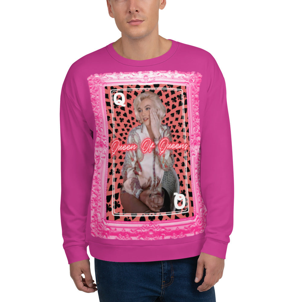 Norma Jeane Queen Of Queens In A Luxurious Pop Art Frame Unisex Sweater