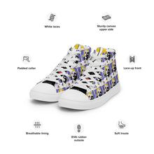 Load image into Gallery viewer, Norma Jeane Pop Art Men’s high top canvas shoes
