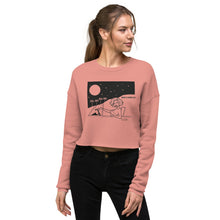 Load image into Gallery viewer, Marilyn Monroe Mulholland Moonlighting Pop Art Crop Top Sweatshirt
