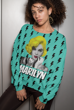 Load image into Gallery viewer, Marilyn Monroe Thunder Pop Art Emoji Unisex Sweatshirt
