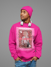 Load image into Gallery viewer, Norma Jeane Queen Of Queens In A Luxurious Pop Art Frame Unisex Sweater
