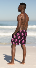 Load image into Gallery viewer, INHOLLYWOODLAND Men&#39;s Neon Flamingo Emoji Luxury Shorts
